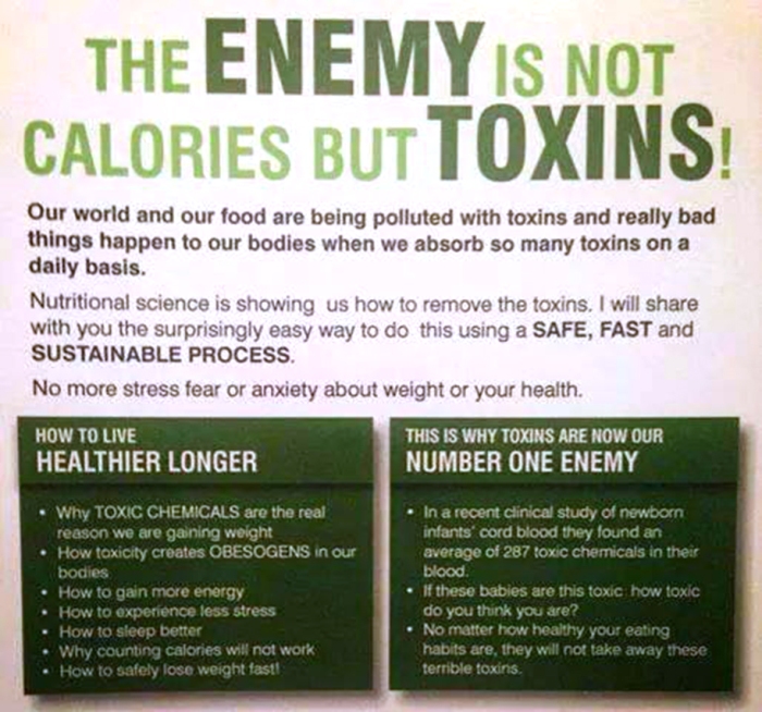 Toxins not Calories should be your priority when selecting food