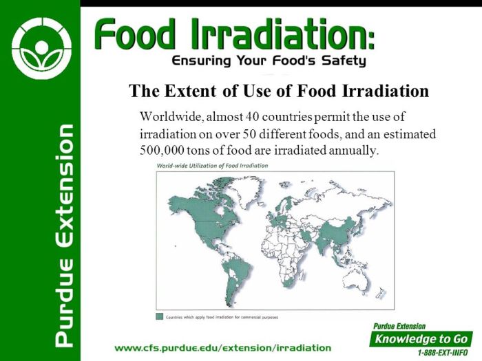 Countries that Irradiate their foods